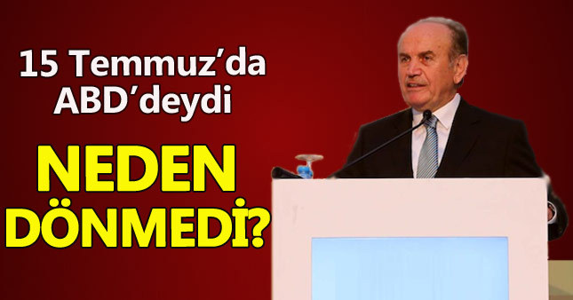 Kadir Topbaş Türkiye'ye neden dönmediğini açıkladı
