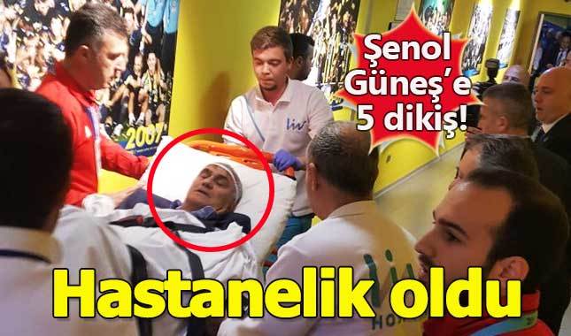 Kafası yarılan Şenol Güneş hastaneye kaldırıldı