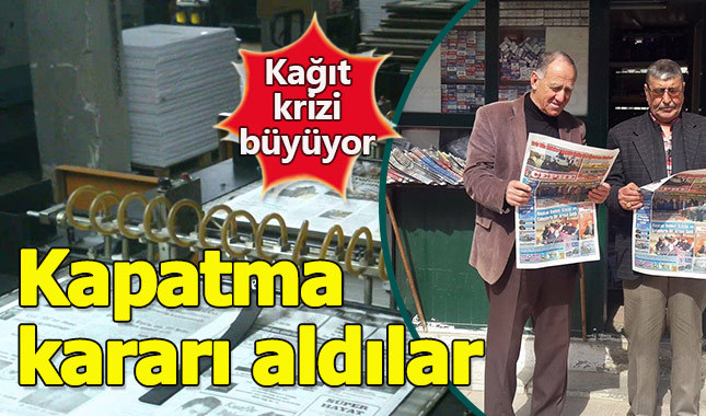 Kağıt krizi bir gazeteyi daha vurdu