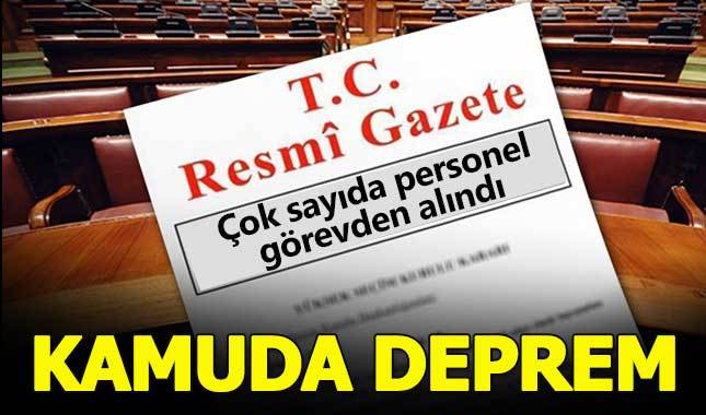 Kamuda çok sayıda bürokrat görevden alındı - Görevden ihraç edilen personellerin isim listesi