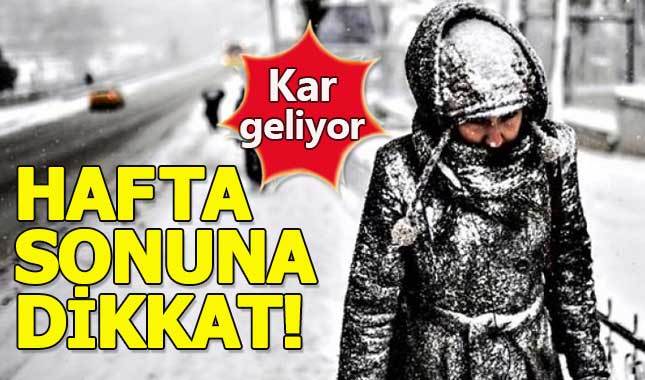 Kar ne zaman yağacak - İstanbul'a kar yağacak mı - Meteoroloji 5 günlük hava durumu