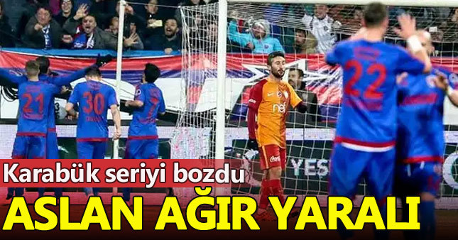 Karabükspor 2-1 Galatasaray (Maç Özeti)