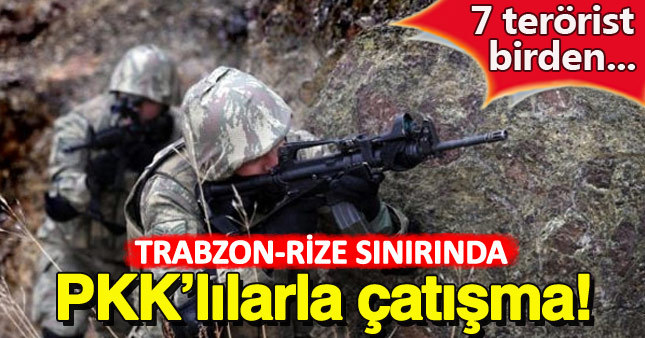 Karadeniz'de PKK'lı teröristlerle çatışma çıktı