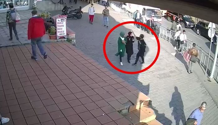 Karaköy'de başörtülü kıza saldıran şahıs gözaltında