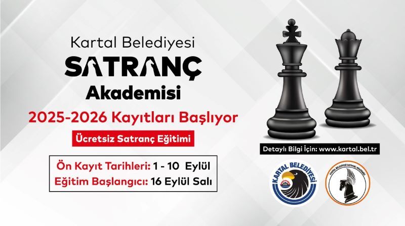 Kartal Belediyesi Satranç Akademisi Kayıtları Başlıyor
