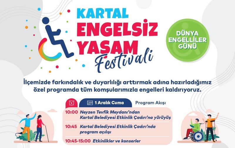 Kartal Belediyesi'nden ‘Engelsiz Yaşam Festivali'