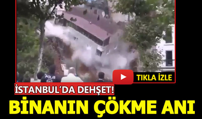 Kartal bina çökme anı videosu - İstanbul'daki binanın çökme anı izle