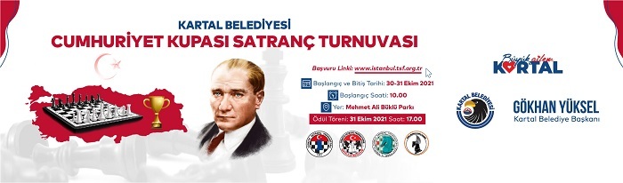 Kartal'da Cumhuriyet Kupası Satranç Turnuvası Heyecanı Başlıyor