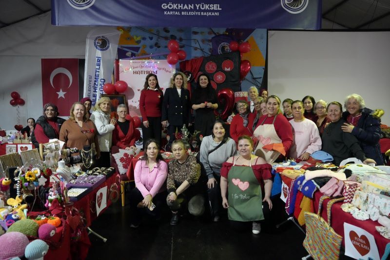 Kartal'da Sevgililer Günü'ne Özel Kadın Emeği Pazarı Başladı