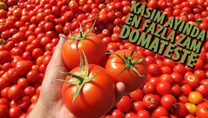 Kasım ayında zam şampiyonu domates