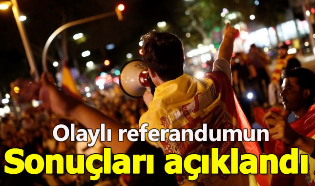 Katalunya referandumunun sonuçları açıklandı