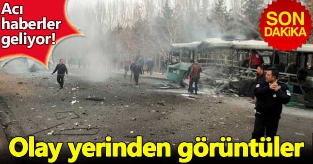 Kayseri'de bombalı araçla saldırı! ( kayseri patlama - kayseri terör )