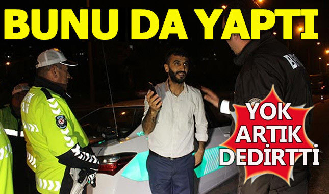 Kaza yapan sürücüden şok davranış