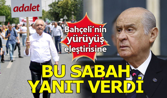 Kemal Kılıçdaroğlu'ndan Bahçeli'ye yürüyüş yanıtı