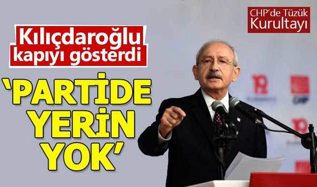 Kemal Kılıçdaroğlu'ndan Tüzük Kurultayı'nda flaş açıklamalar