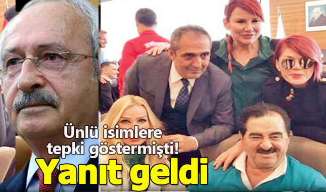 Kemal Kılıçdaroğlu'nun tepki gösterdiği sanatçılardan yanıt geldi!