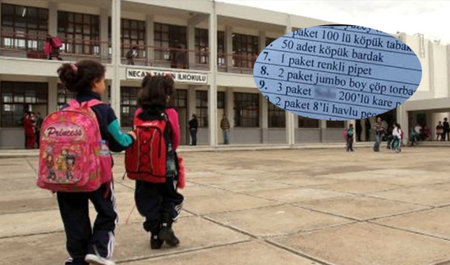 Kıbrıs'ta okul yönetiminin ilginç istekleri güne damgasını vurdu