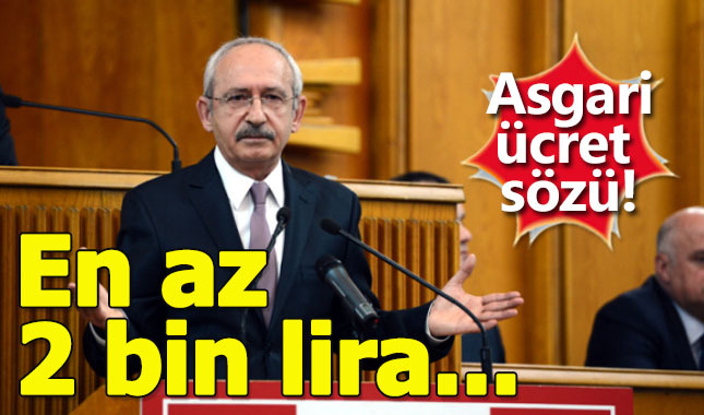 Kılıçdaroğlu açıkladı - Asgari ücret 2 bin lira mı olacak - CHP Grup Toplantısı