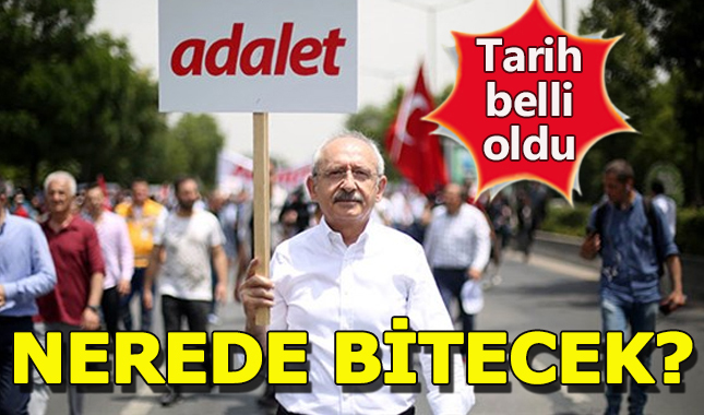 Kılıçdaroğlu'nun 'Adalet' yürüyüşü 9 temmuzda son bulacak