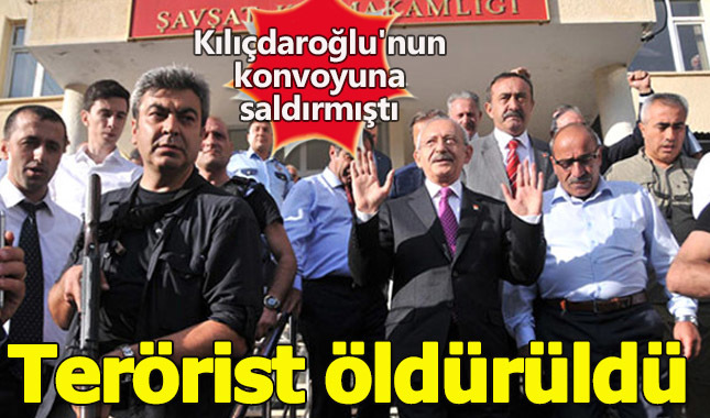 Kılıçdaroğlu'nun konvoyuna saldıran terörist öldürüldü