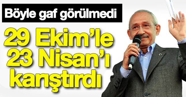 Kılıçtaroğlu'ndan 29 Ekim gafı!
