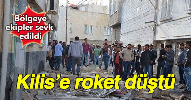 Kilis'e iki roketatar mermisinin düştüğü