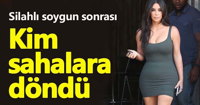 Kim Kardashian meydana çıktı!