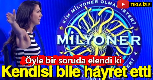 Kim Milyoner Olmak İster'de genç öğretmen kolay soruda elendi