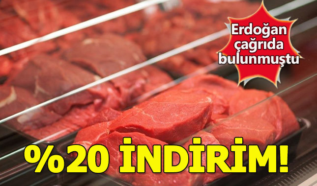 Kırmızı ete yüzde 20 indirim geldi