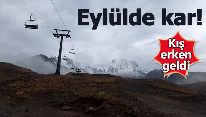 Kış erken geldi! Erciyes'e ilk kar düştü