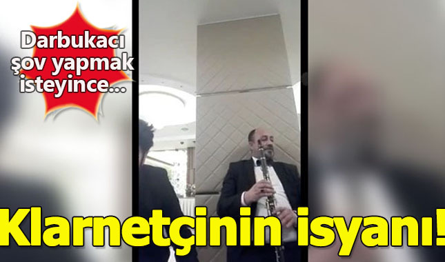 Klarnetçiyi çıldırtan darbukacı