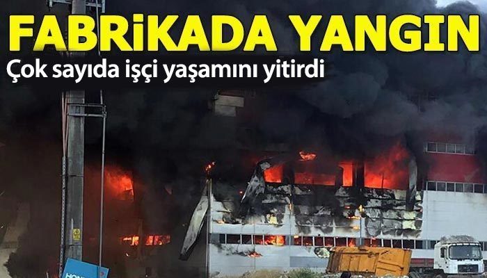 Kocaeli'de fabrika yangını: 4 işçi öldü