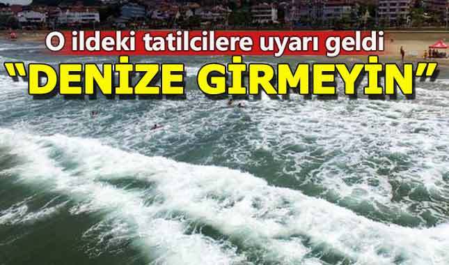 Kocaeli'nde 'Denize girmeyin' uyarısı