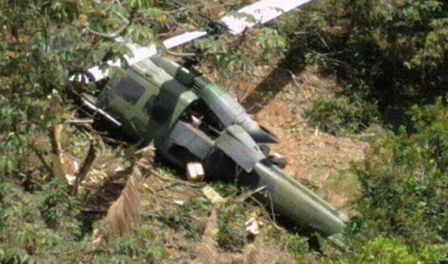 Kolombiya'da askeri helikopter düştü: 10 kişi hayatını kaybetti