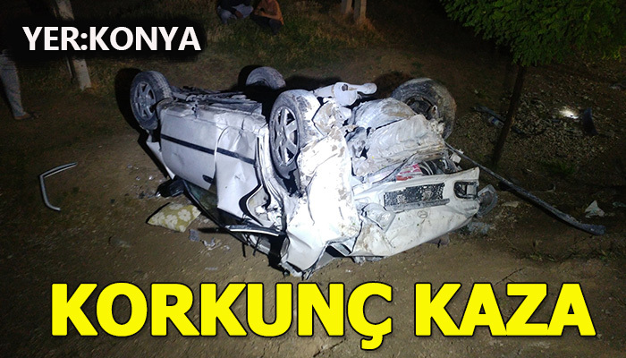 Konya'da korkunç trafik kazası