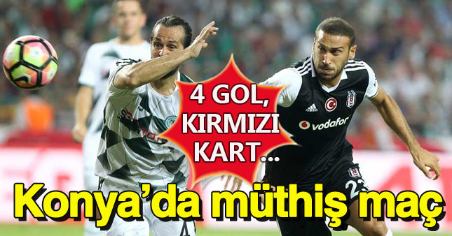 Konyaspor'dan Beşiktaş'a izin yok: 2-2