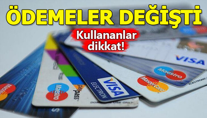 Kredi kartı asgari tutarları değişti