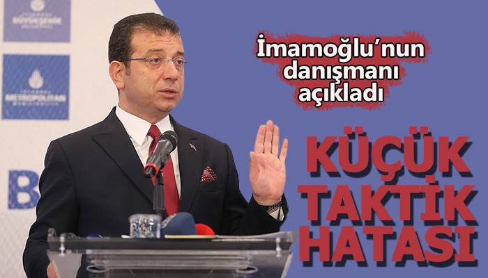"Küçük taktik hatası"