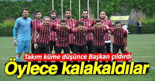 Küme düşen takımın oyuncularına şok