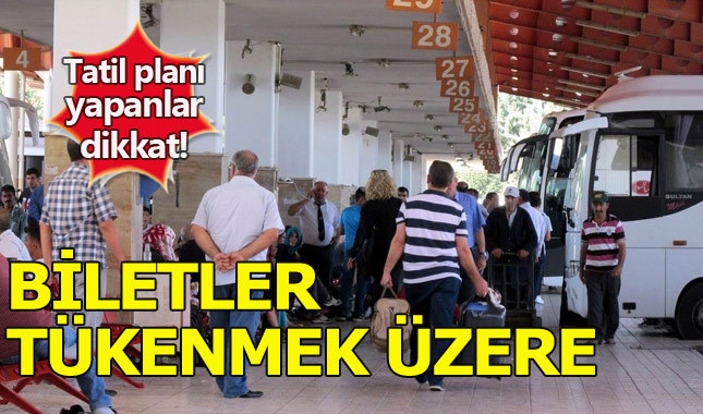 Kurban Bayramı tatili için otobüs biletleri tükenmek üzere