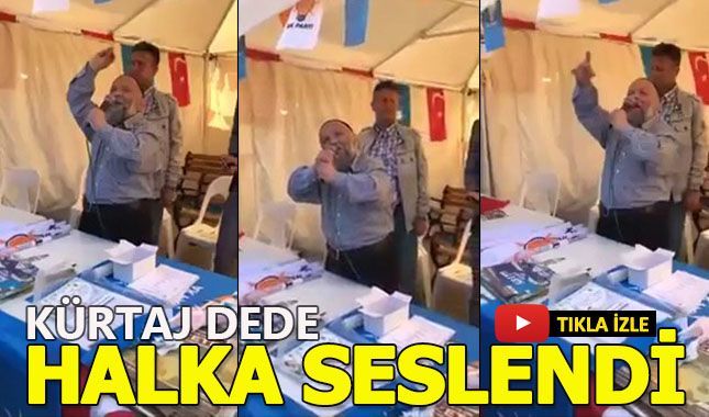 Kürtaj Dede AKP standından halkı aydınlattı!