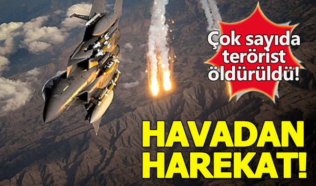 Kuzey Irak'a hava harekatı: 7 PKK'lı terörist öldürüldü