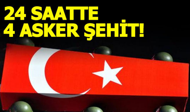 Kuzey Irak'ta 4 asker şehit oldu
