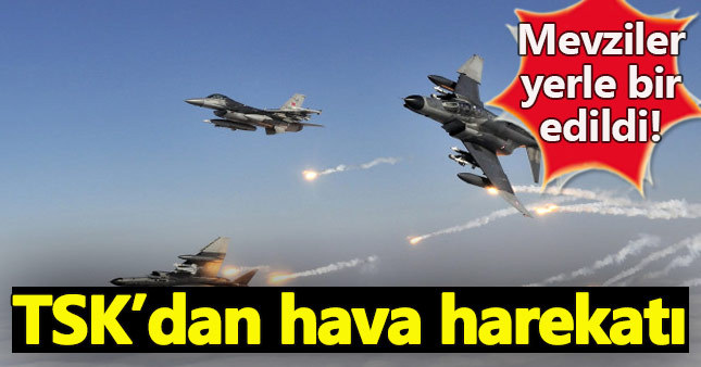 Kuzey Irak'ta PKK hedefleri TSK tarafından vuruldu, 10 terörist öldürüldü