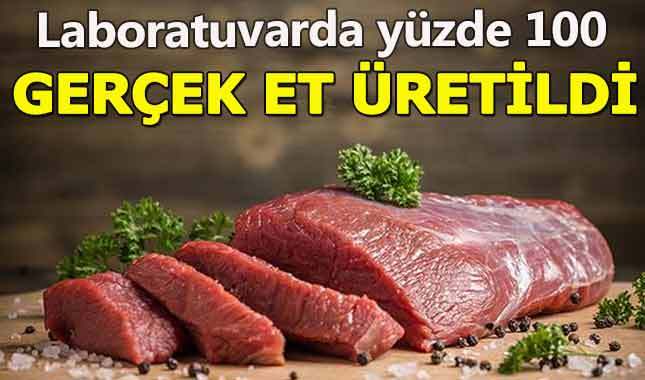 Laboratuvarda yüzde 100 gerçek et üretildi