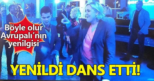 Le Pen yenilgiyi neden dans ederek mi kutladı?