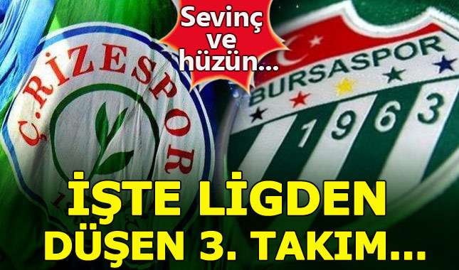 Spor Toto Süper Lig Puan Durumu 2016-2017 / Ligden kim düştü / Çaykur Rizespor - Bursaspor