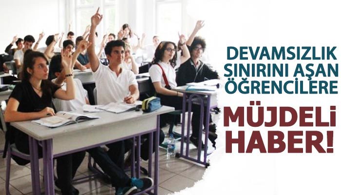 Lise son sınıf öğrencilerine 'devamsızlık' affı