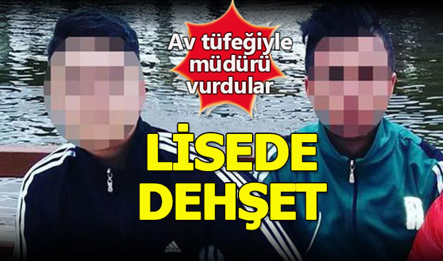 Lisede dehşet, öğrenciler tüfekle müdürü vurdu