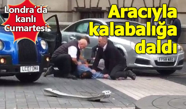 Londra'da panik, bir araç kalabalığın arasına daldı